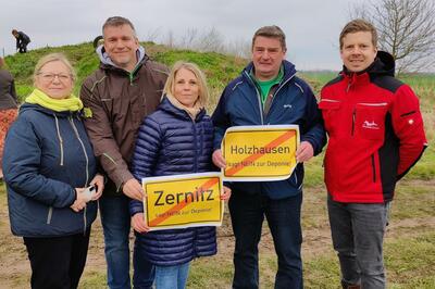 Widerstand gegen die geplante Bauschuttdeponie in Holzhausen