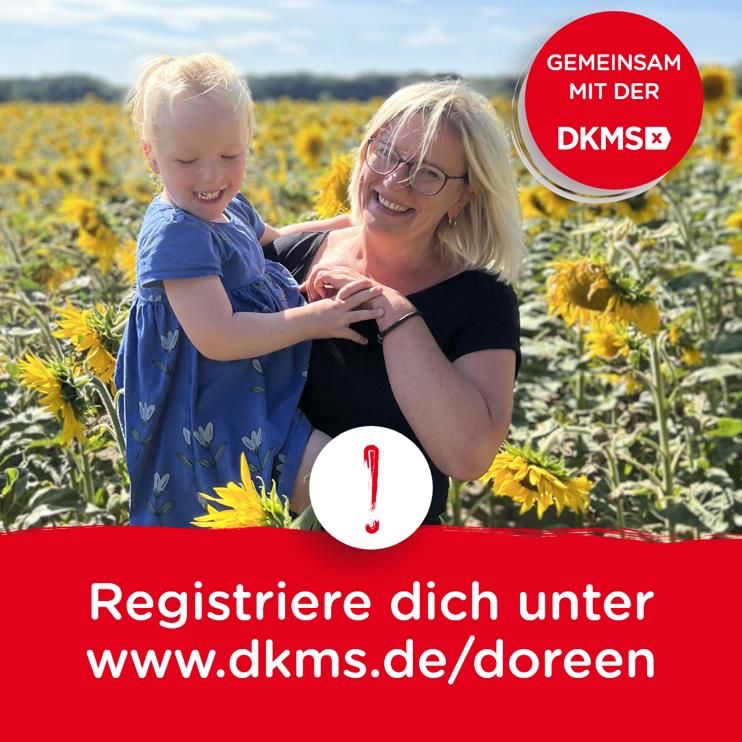 Aufruf zur Registrierung als Stammzellspender für Doreen aus Groß Haßlow