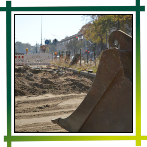 Straßenbaustelle
